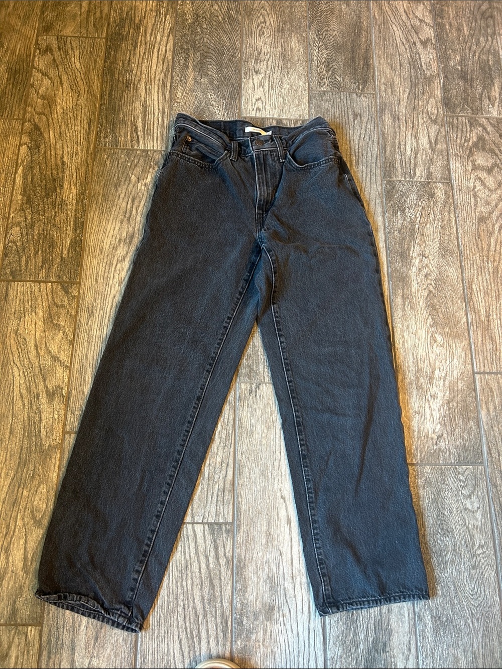 Levi's Women's Black Relaxed Straight Jeans